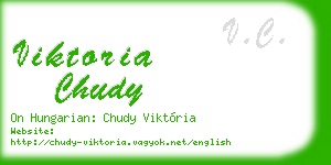 viktoria chudy business card